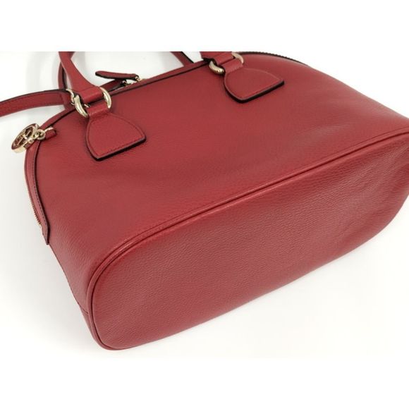 Gucci Handbag GG Charm Leather Red - Picture 4 of 10